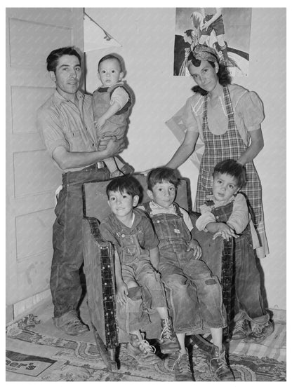 Spanish-American Family in Chamisal New Mexico 1940