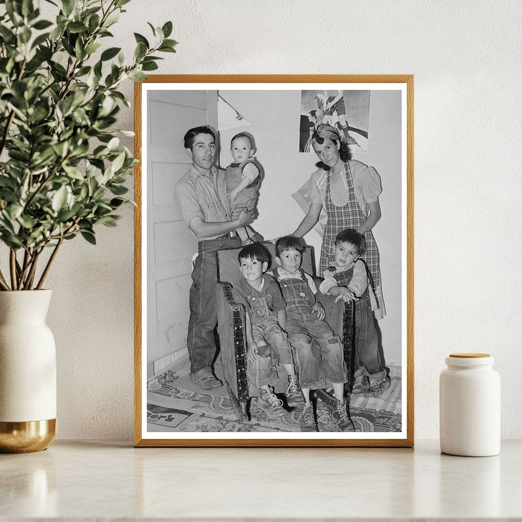 Spanish-American Family in Chamisal New Mexico 1940