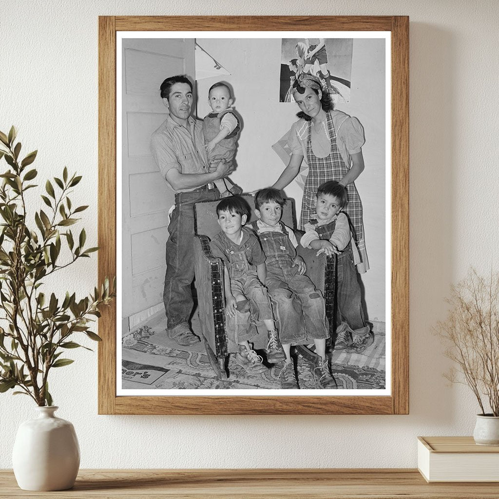 Spanish-American Family in Chamisal New Mexico 1940