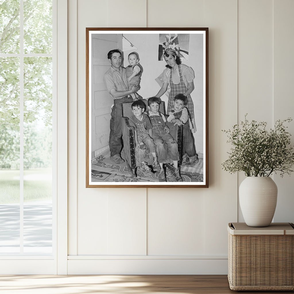 Spanish-American Family in Chamisal New Mexico 1940