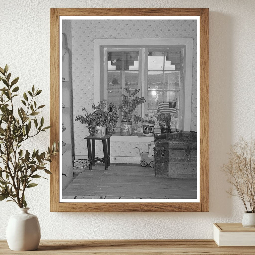 Spanish-American Farmer Bedroom Chamisal New Mexico 1940