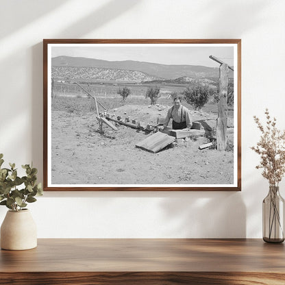 Spanish-American Farmer in Chamisal New Mexico 1940