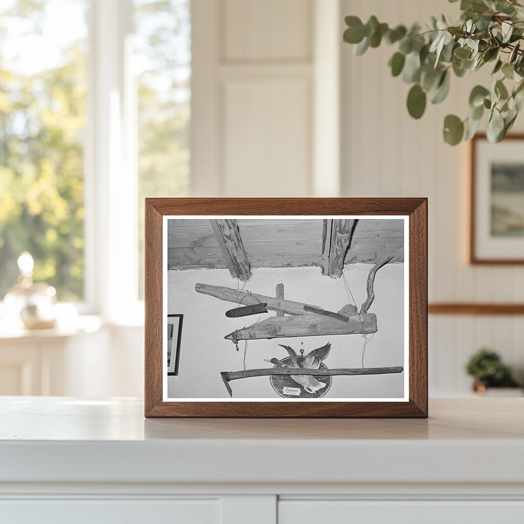 Handmade Plow and Hoe in Costilla New Mexico 1940