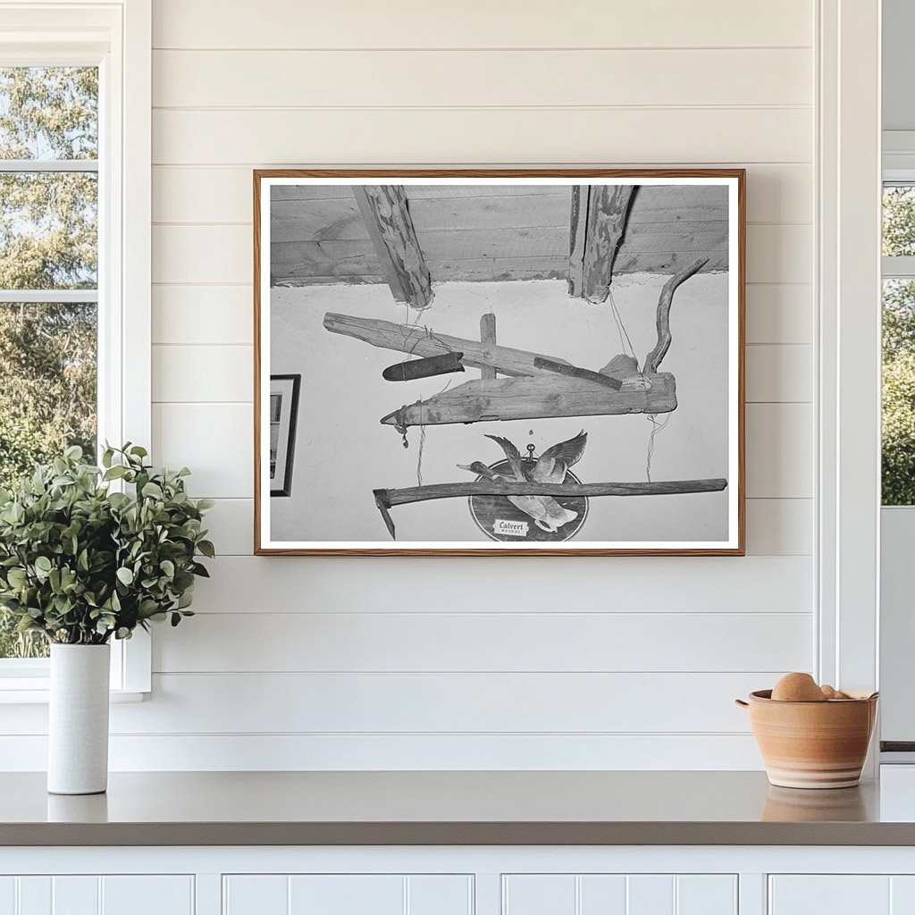 Handmade Plow and Hoe in Costilla New Mexico 1940