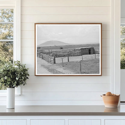 Costilla Horse Barn and Corral Taos County New Mexico 1940