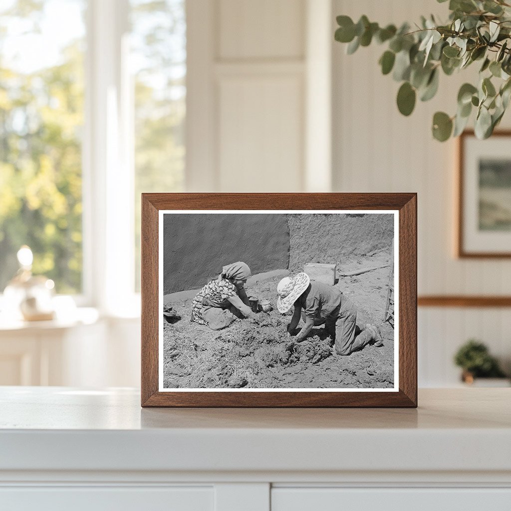 Chamisal New Mexico Straw and Mud Construction July 1940