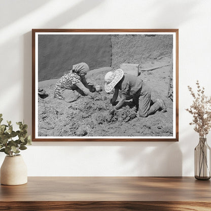 Chamisal New Mexico Straw and Mud Construction July 1940