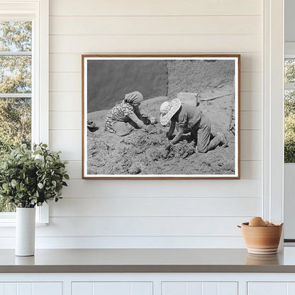 Chamisal New Mexico Straw and Mud Construction July 1940