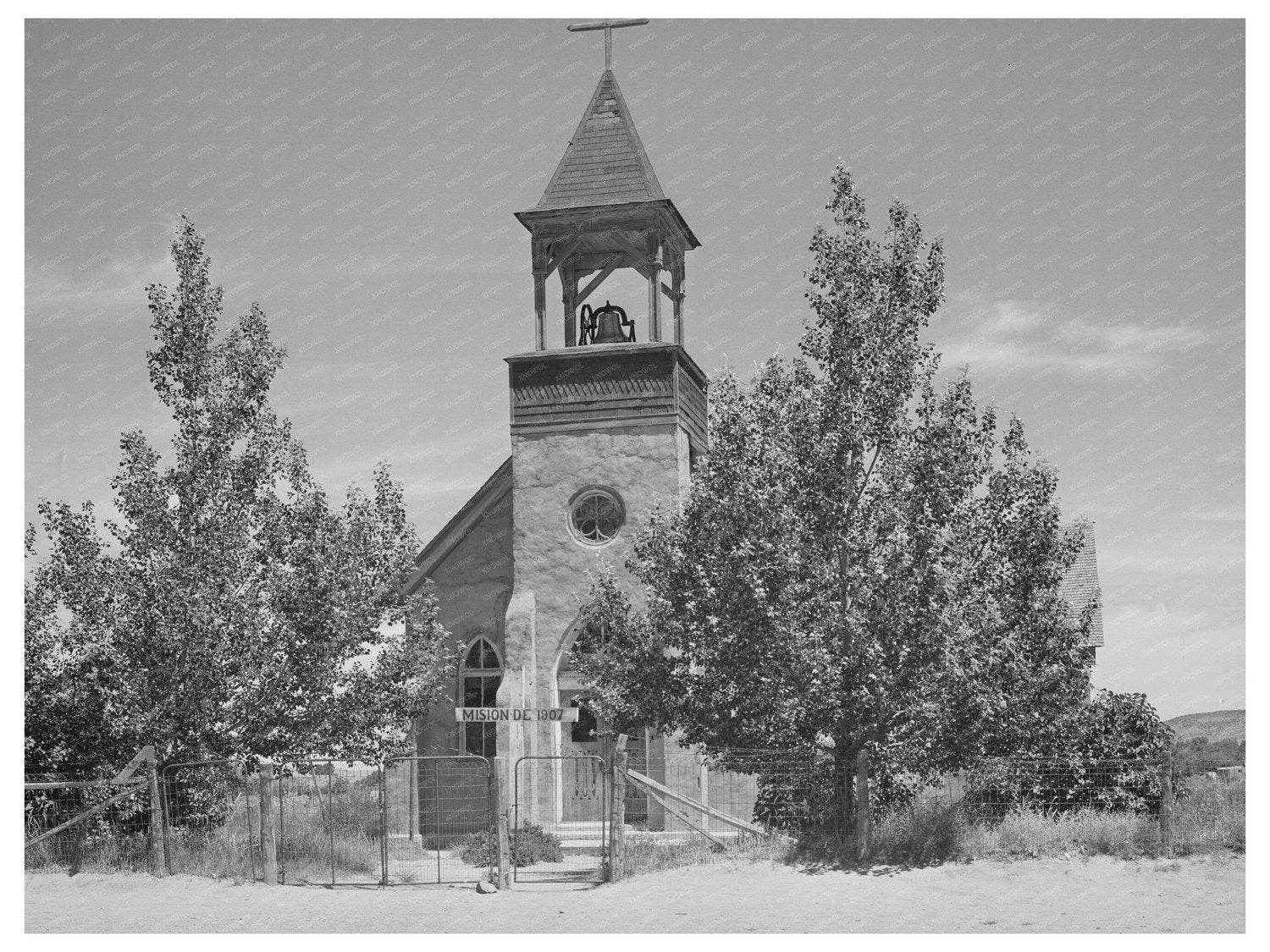 Church in Garcia Costilla County Colorado July 1940