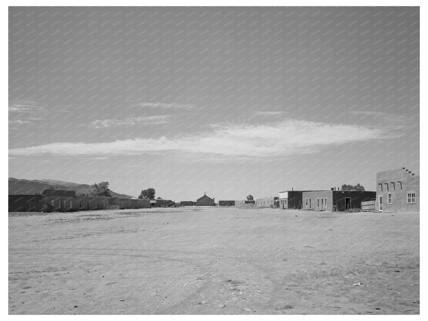 Houses in Garcia Colorado Main Square July 1940
