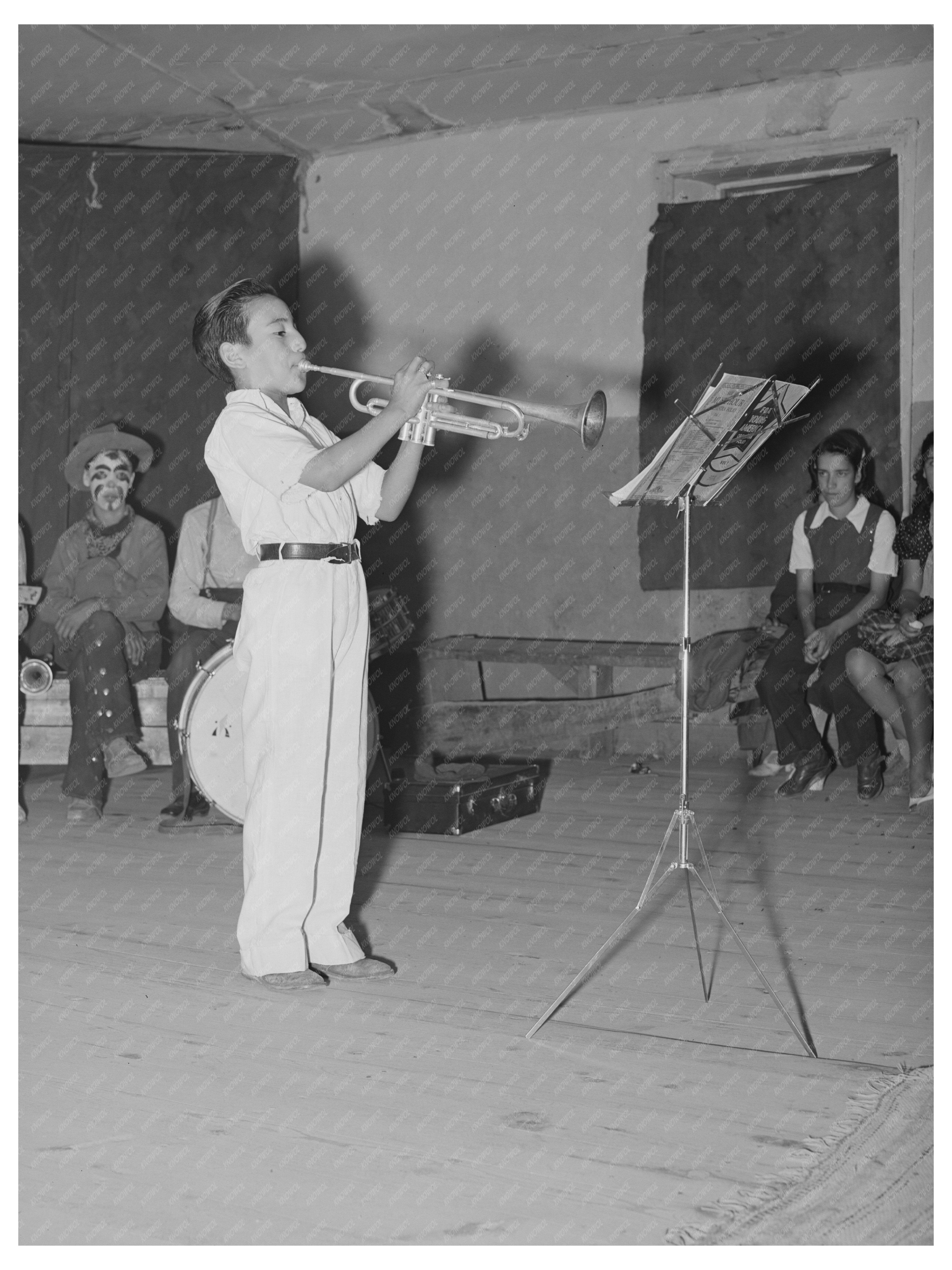 Spanish-American Musician Performing in Penasco 1940