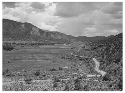 Valley of the Rio Costilla New Mexico July 1940 Landscape