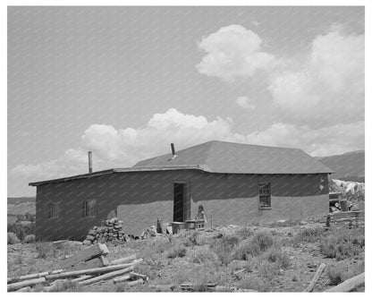 Spanish-American Farmer Home Amalia New Mexico 1940