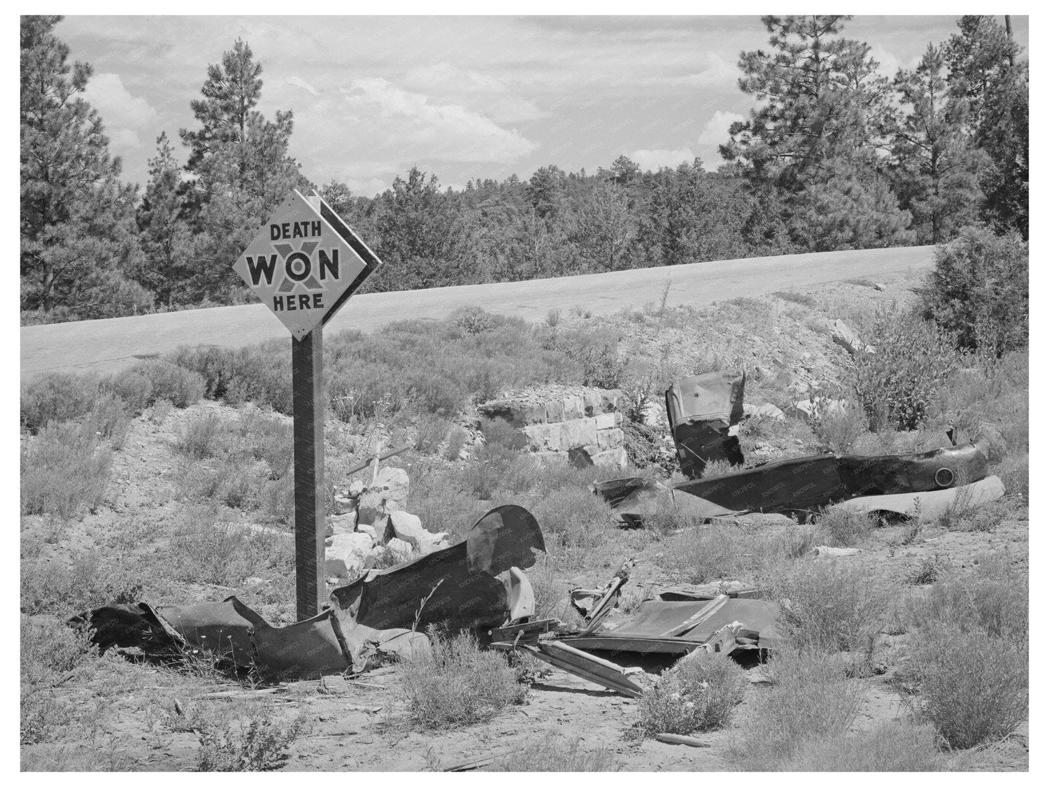 1940 Highway Marker in Bernalillo County New Mexico