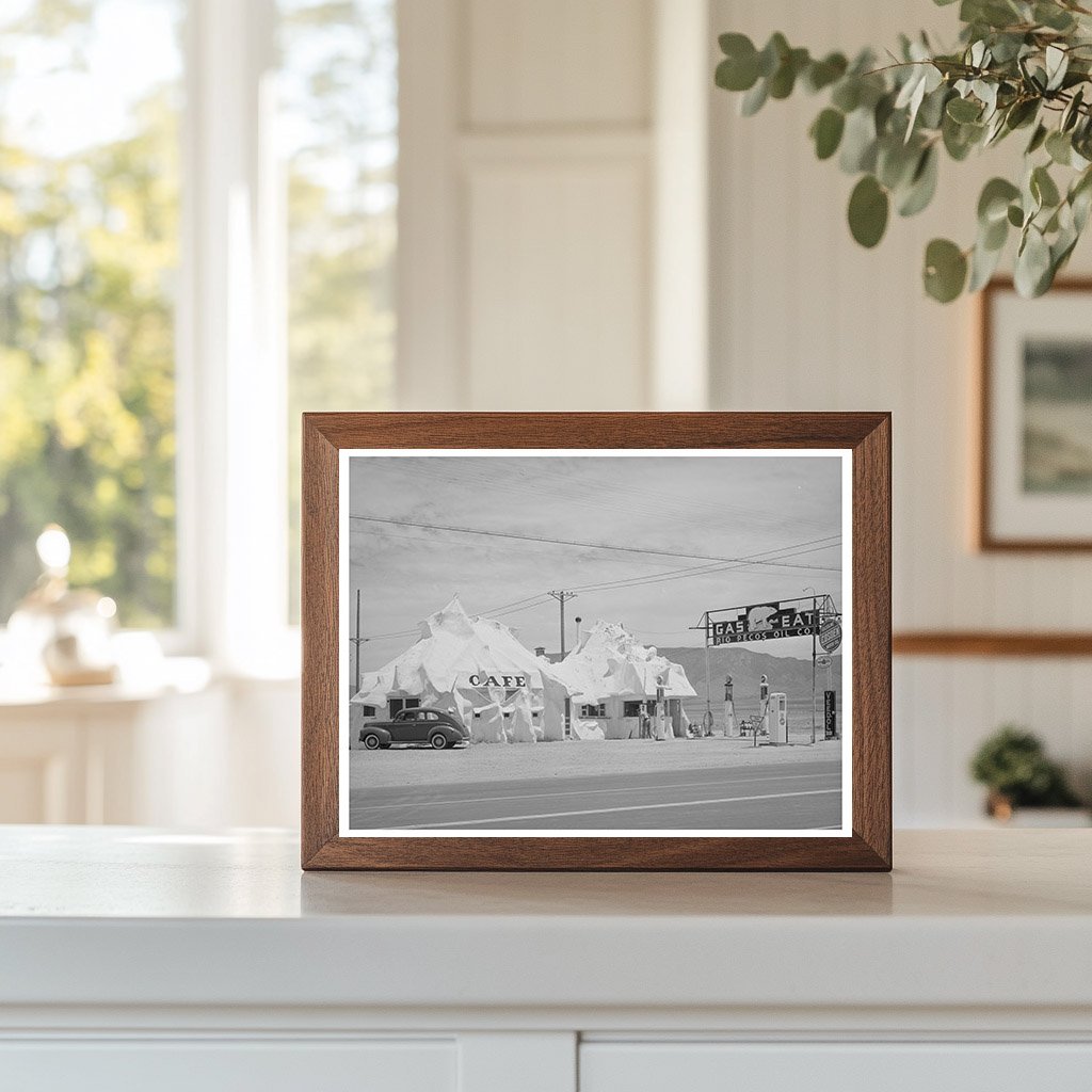 Cafe and Filling Station on Highway 66 New Mexico 1940