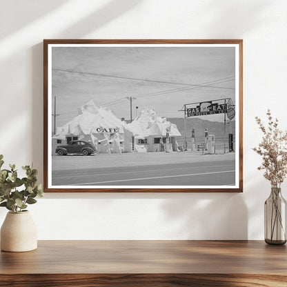 Cafe and Filling Station on Highway 66 New Mexico 1940