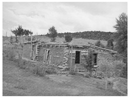 Spanish-American Farmers Barn and Coop Chamisal NM 1940