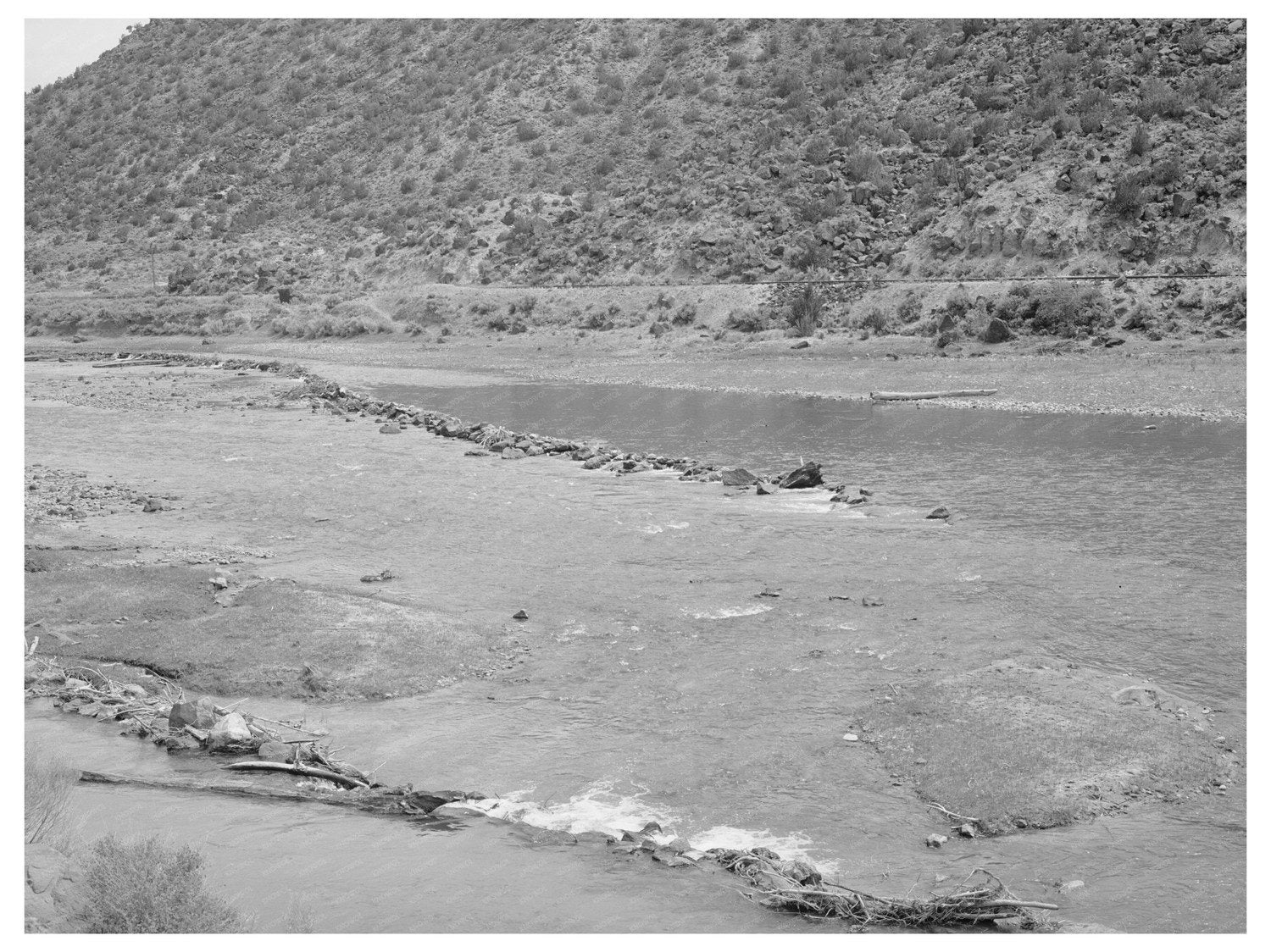 Rio Grande Diversion Dam Taos County New Mexico 1940