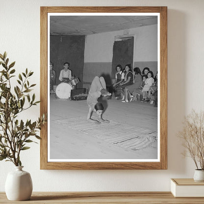 Acrobat at Spanish-American Show in Penasco 1940