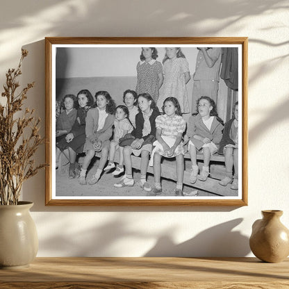 Spanish-American Children Watching Performance Penasco 1940