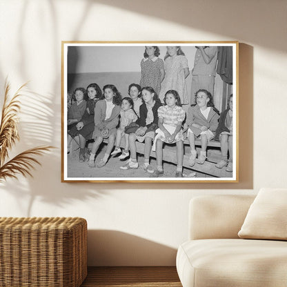 Spanish-American Children Watching Performance Penasco 1940