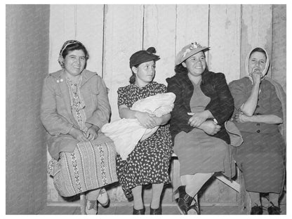 Spanish-American Women at Traveling Clinic Chamisal 1940