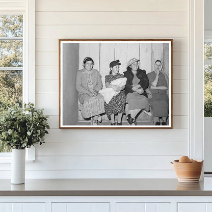 Spanish-American Women at Traveling Clinic Chamisal 1940