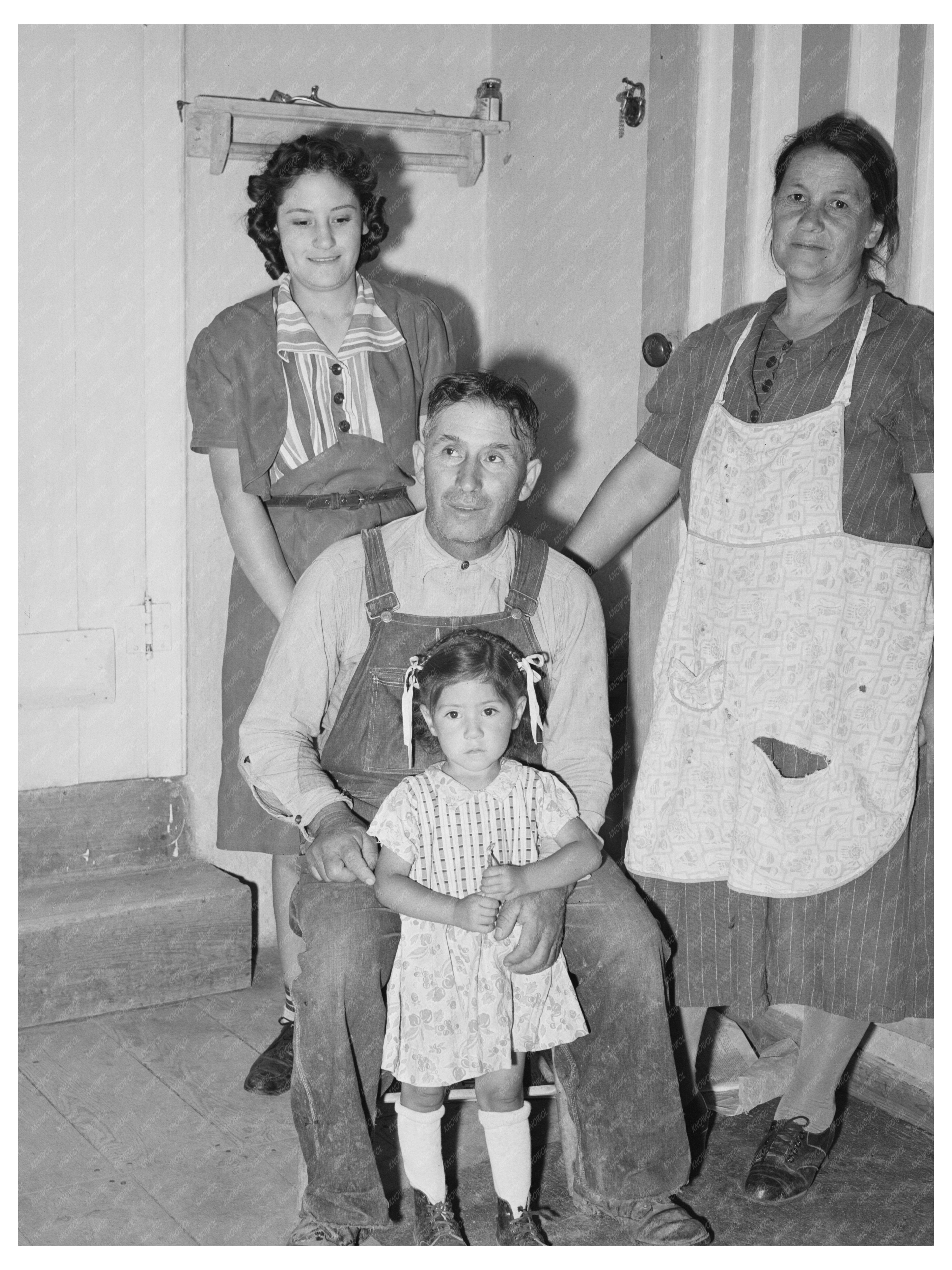 Spanish-American Farmer Family in Taos County 1940