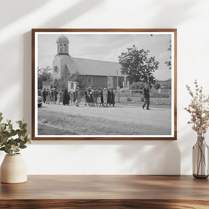 Spanish-American Catholic Procession Penasco New Mexico 1940