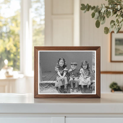Children of Spanish-American Farmer Amalia New Mexico 1940