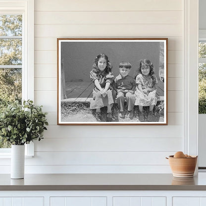 Children of Spanish-American Farmer Amalia New Mexico 1940