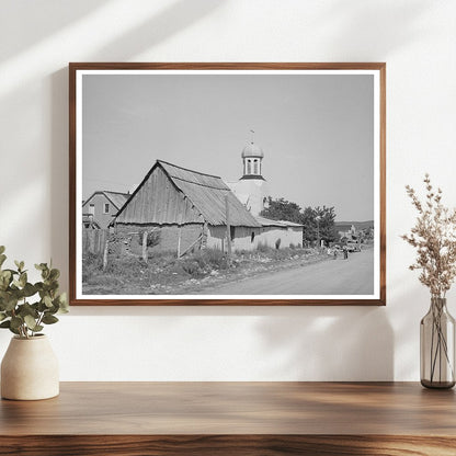 Catholic Church and Rectory in Penasco New Mexico 1940