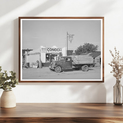 Vintage 1940 Truck at Filling Station in Penasco New Mexico