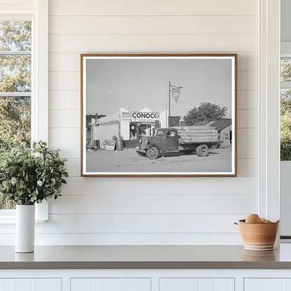 Vintage 1940 Truck at Filling Station in Penasco New Mexico
