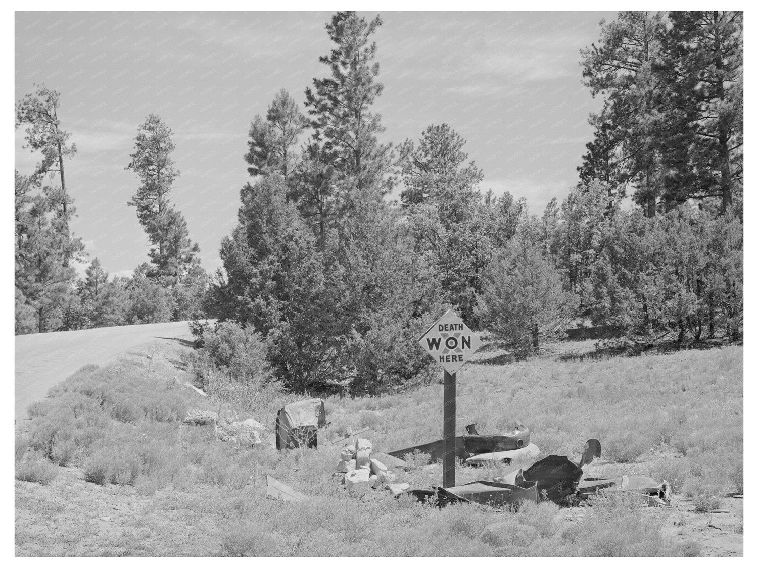 Highway Accident Marker Bernalillo County New Mexico 1940