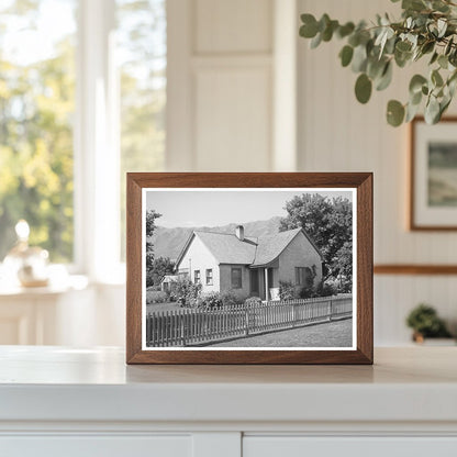 Mormon Family Home in Mendon Utah August 1940