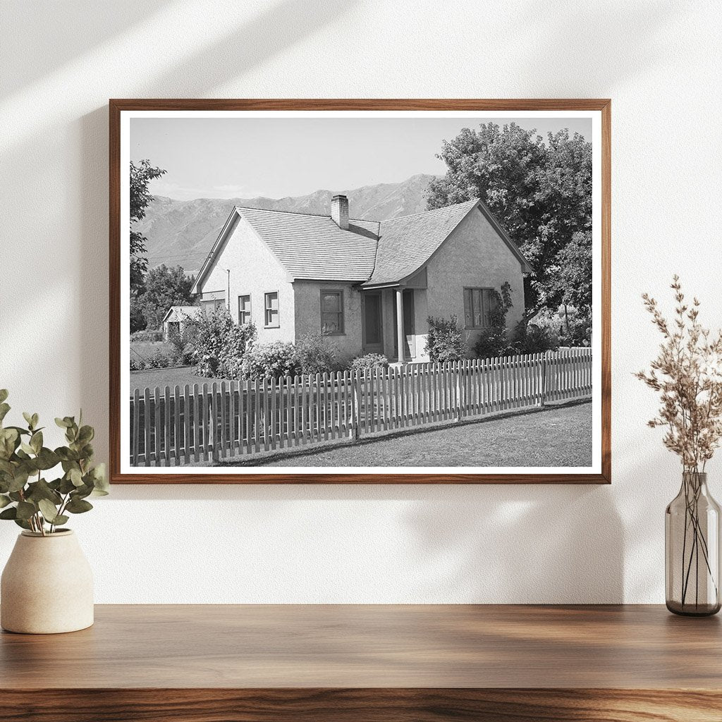 Mormon Family Home in Mendon Utah August 1940