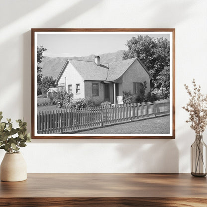 Mormon Family Home in Mendon Utah August 1940