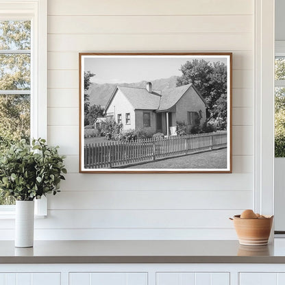 Mormon Family Home in Mendon Utah August 1940