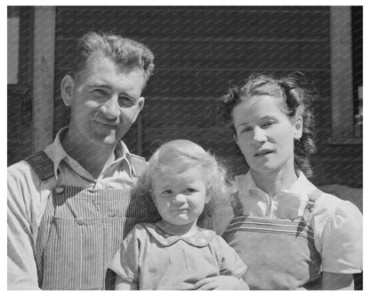 Mormon Farmer and Family in Cache County Utah 1940