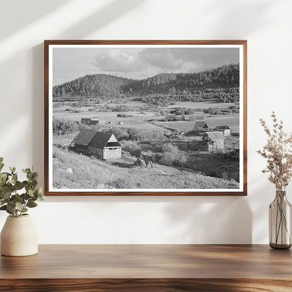 Farming Landscape in Llano de San Juan New Mexico 1940
