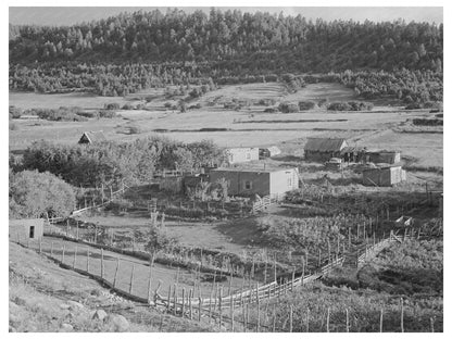 Spanish-American Farmstead in Taos County New Mexico 1940