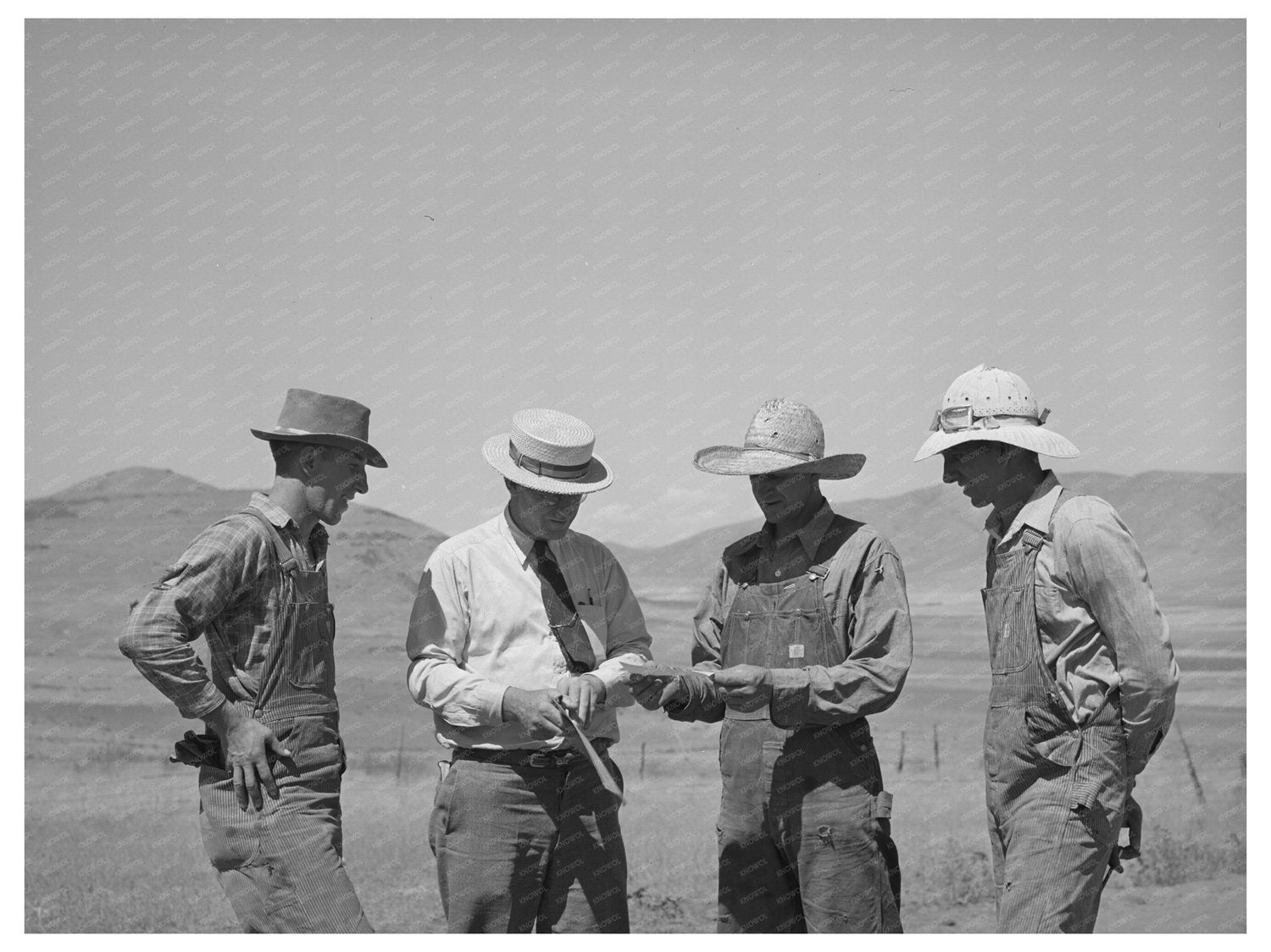 1940 Farm Security Administration Tractor Check Presentation