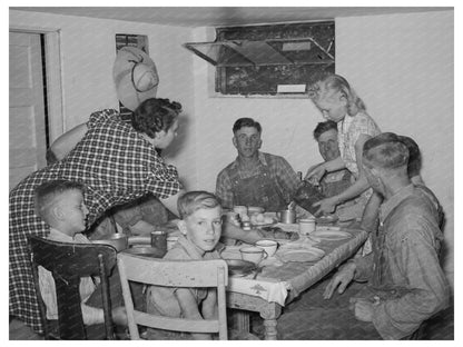 Mormon Farmers Dinner Gathering Box Elder County 1940