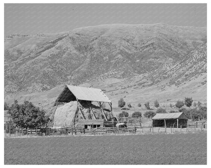 Vintage Hay Barn in Box Elder County Utah 1940