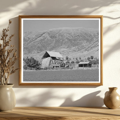 Vintage Hay Barn in Box Elder County Utah 1940