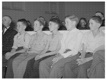 Young Priests in Mendon Utah August 1940 Vintage Image