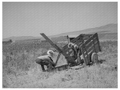 Farm Security Administration Ditcher Unloading 1940 Utah