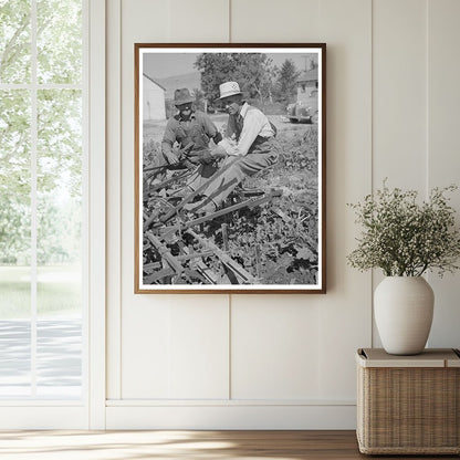 Farmers Cultivating Sugar Beets Box Elder County Utah 1940