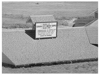 Water Supply Scene Logan Utah August 1940